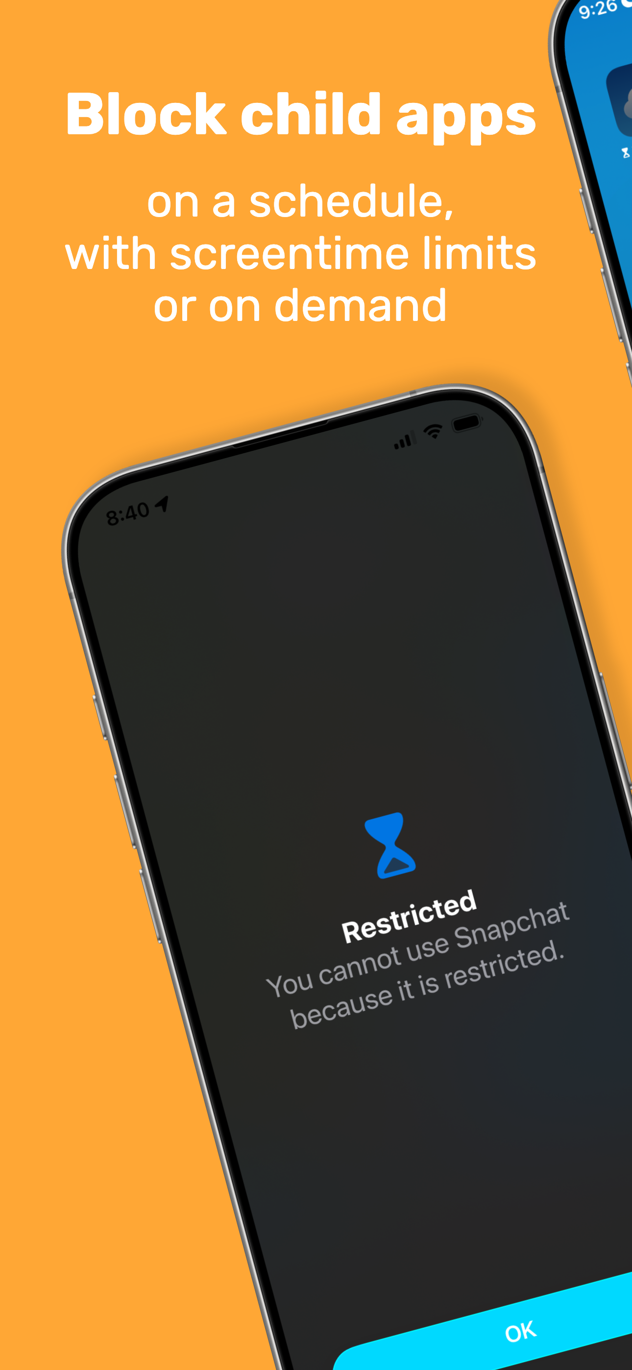 Child's device with apps accessible