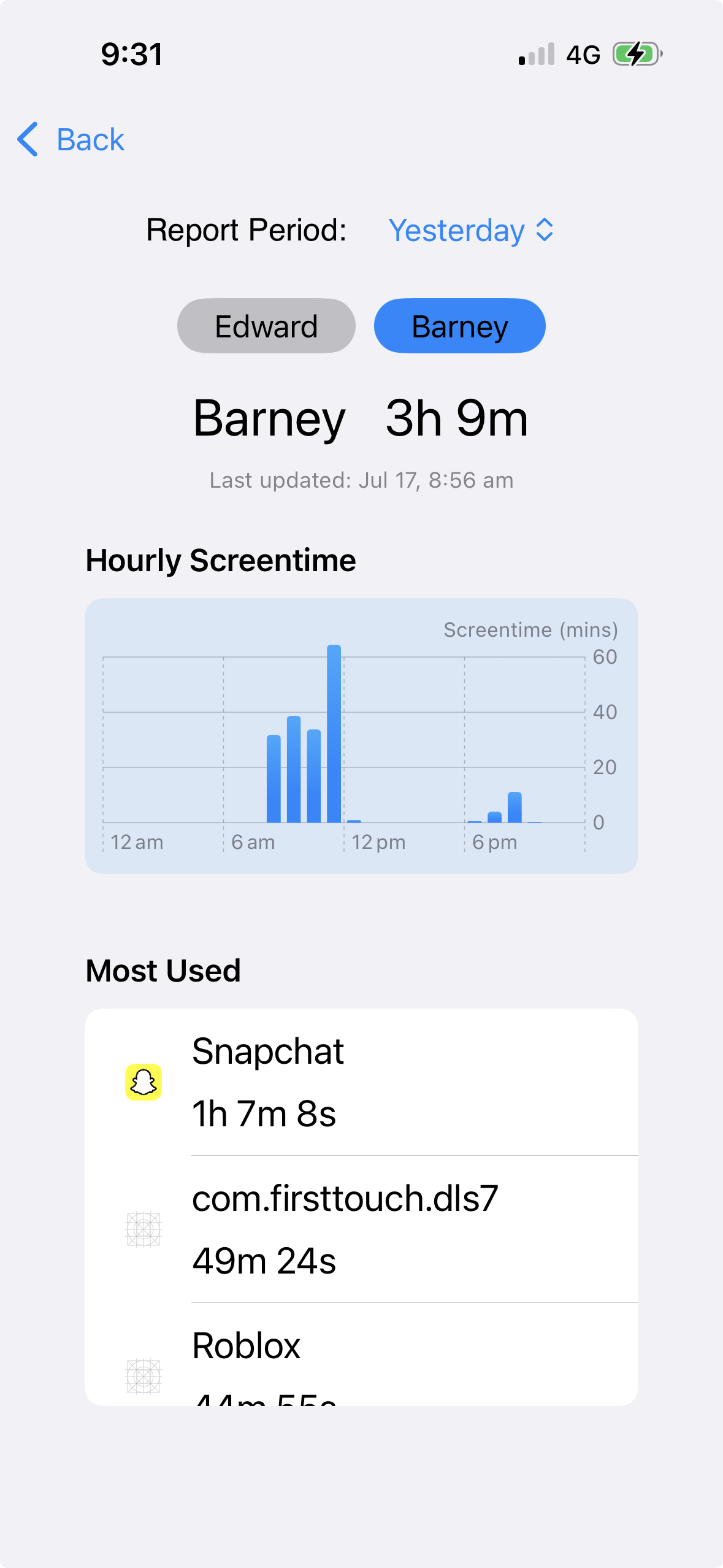 Detailed Screen Time Reports